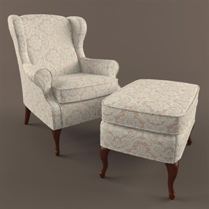 Busnelli - Fornarina Armchair w Ottoman