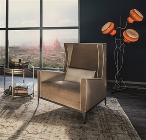 Arketipo - Goldfinger Armchair with Ottoman