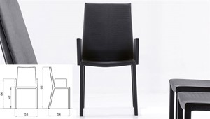Tonin Casa - Giudecca Dining Chair with Arms