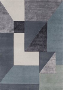 Linie Design - Trisquare Blue Rug - SALE